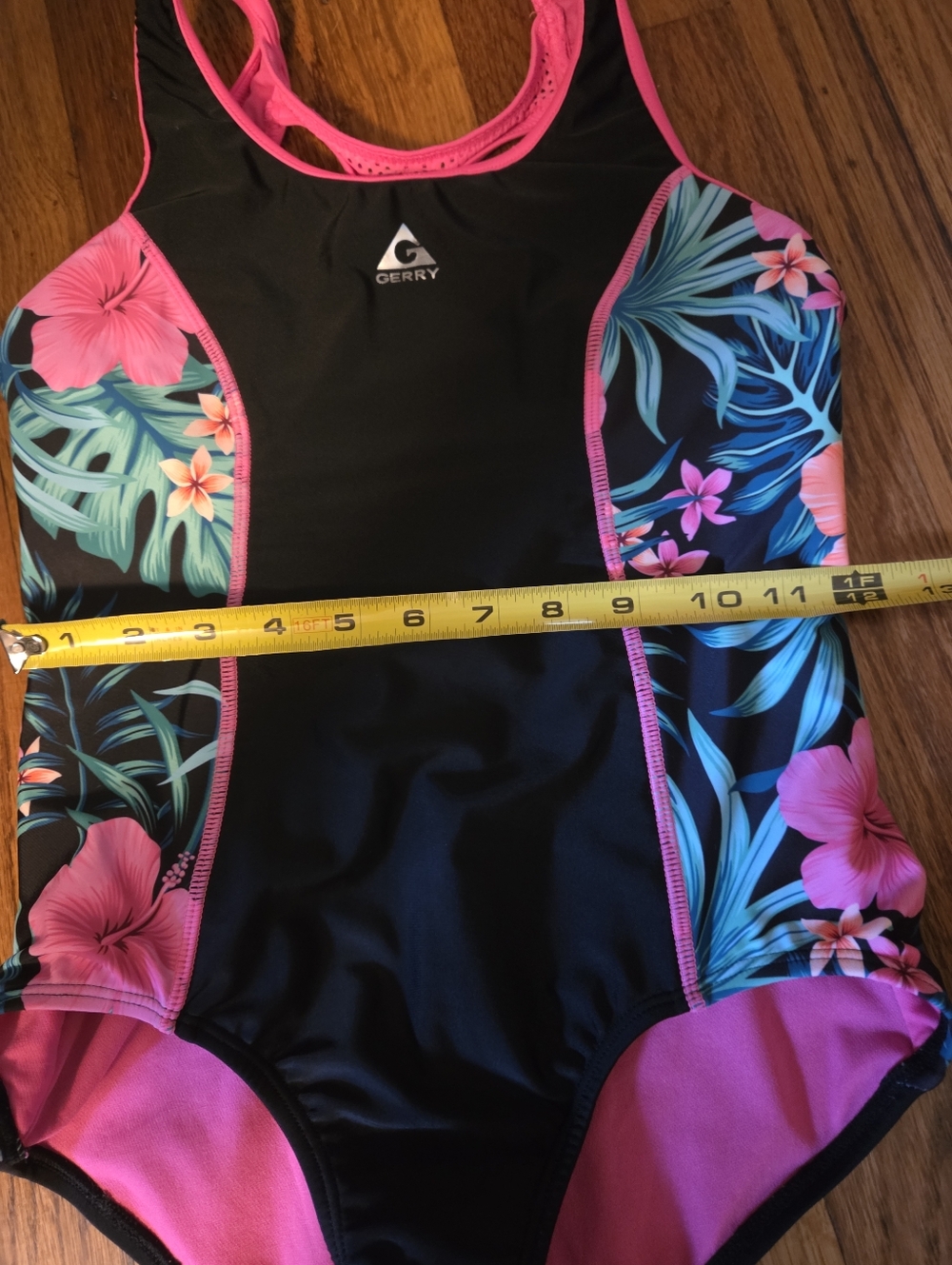 Gerry Girls' Botany Print Side 1-Piece Size 14 - Picture 11 of 12